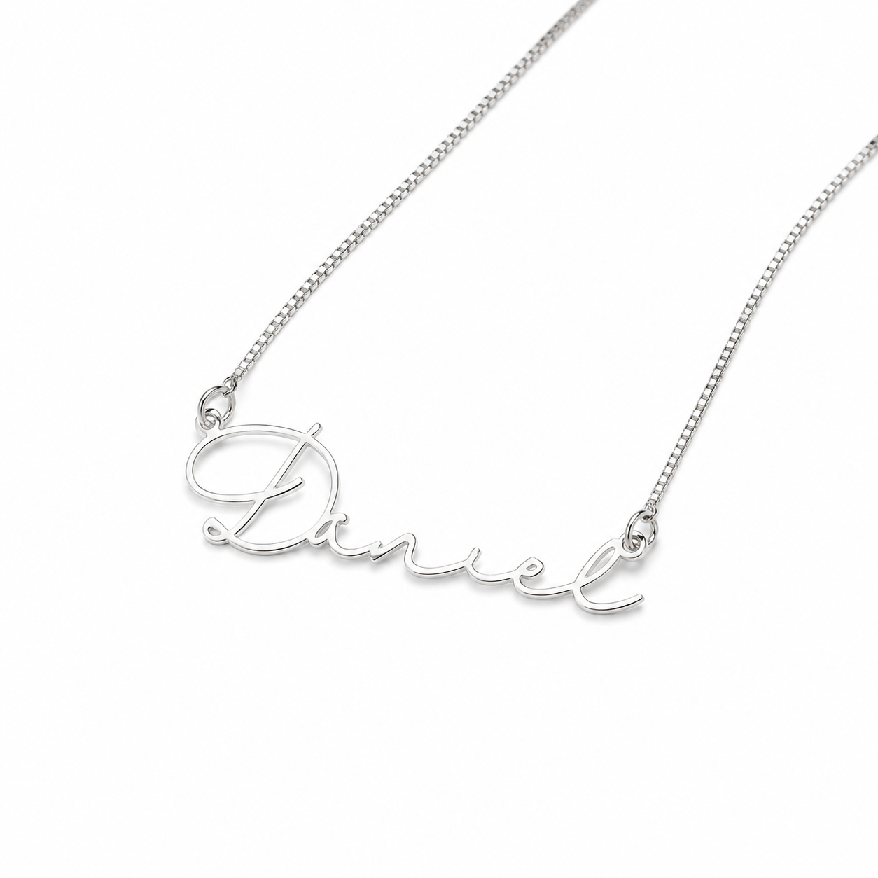 Muse script necklace