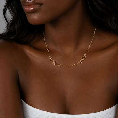 Kin Multi Name Necklace
