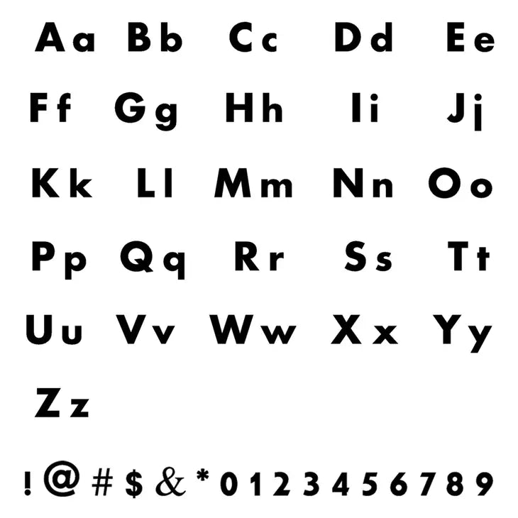 Nova Font Necklace